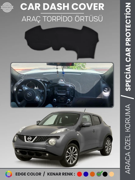 NISSAN JUKE F15 (2010-2019) Torpido Örtüsü Premium Kalite Torpido Koruma Araca Özel UV Koruma ürün görseli 1