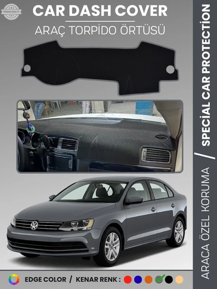 VOLKSWAGEN JETTA (2010-2021) Torpido Örtüsü Ön Göğüs Koruma Torpido Koruma Tam Uyum Çatlamayı Önler ürün görseli 1