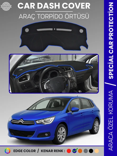 CITROEN C4 (2005-2020) Torpido Örtüsü Ön Göğüs Torpido Koruma Tam Uyum Çatlamayı Önler Kolay Montaj ürün görseli 1