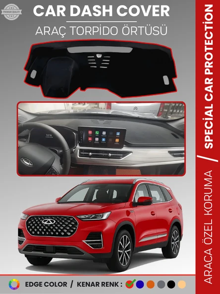 Chery Tiggo 8  Pro (2020+) Torpido Örtüsü Ön Göğüs Koruma Torpido Koruma Çatlamayı Engeller Tam Uyum ürün görseli 1