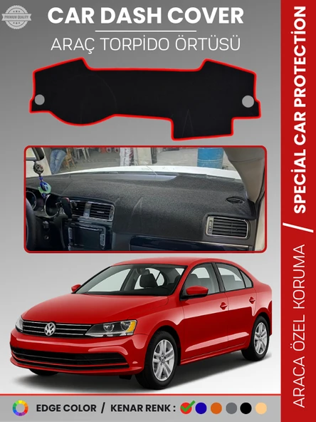 VOLKSWAGEN JETTA (2010-2021) Torpido Örtüsü Ön Göğüs Koruma Torpido Koruma Tam Uyum Çatlamayı Önler ürün görseli 1