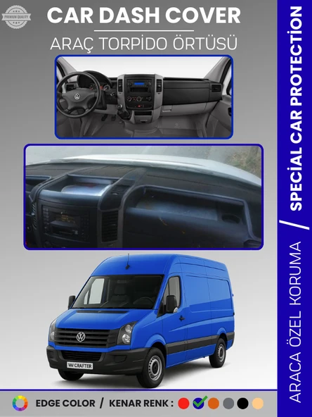 VOLKSWAGEN CRAFTER 1.NESİL LT3 KASA (2012-2019) Torpido Örtüsü Ön Göğüs Koruma ürün görseli 1