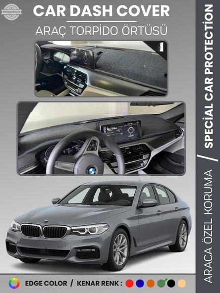 BMW G30 G31 G38 (2017+) Torpido Örtüsü Ön Göğüs Koruma Torpido Koruma Çatlamayı Engeller Tam Uyum ürün görseli 1