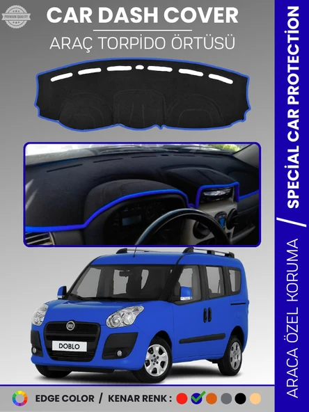 FIAT DOBLO D3 (2013-2015) AİRBAGSİZ Torpido Örtüsü Göğüs Torpido Koruma Çatlamayı Engeller Tam Uyum ürün görseli 1