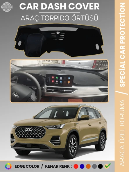 Chery Tiggo 8  Pro (2020+) Torpido Örtüsü Ön Göğüs Koruma Torpido Koruma Çatlamayı Engeller Tam Uyum ürün görseli 1