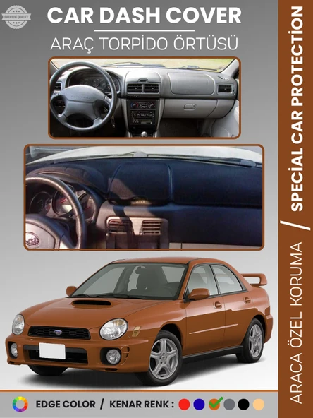 SUBARU IMPREZZA (1998-2000) Torpido Örtüsü Ön Göğüs Halı Torpido Koruma Tam Uyum Kaymaz UV Koruma ürün görseli 1
