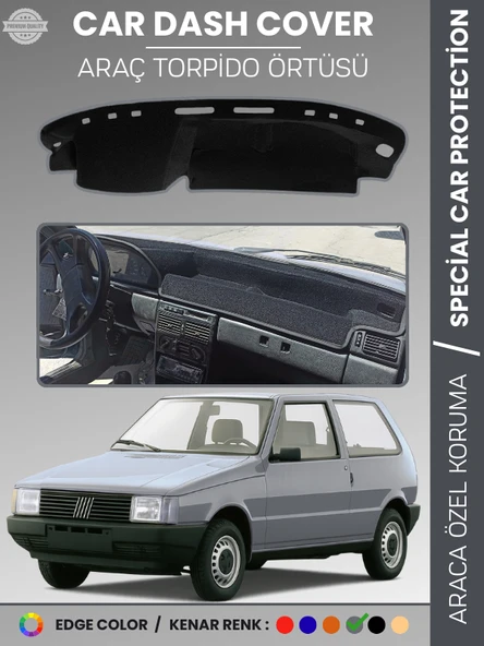 FIAT UNO 60,70 (1983-1995) Torpido Örtüsü Ön Göğüs Koruma Araca Özel Tam Uyum Kaymaz Kolay Montaj ürün görseli 1