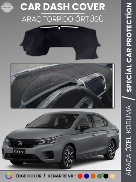 HONDA CITY (2020+) Torpido Örtüsü Ön Panel Göğüs Koruma Tam Uyum UV Koruma Kaymaz ürün görseli 1