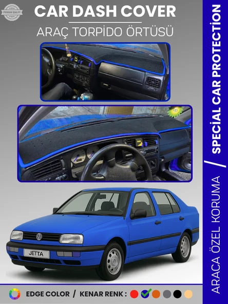 VOLKSWAGEN JETTA (1991-1997) Torpido Örtüsü Ön Göğüs Koruma Tam Uyum Çatlamayı Önler ürün görseli 1