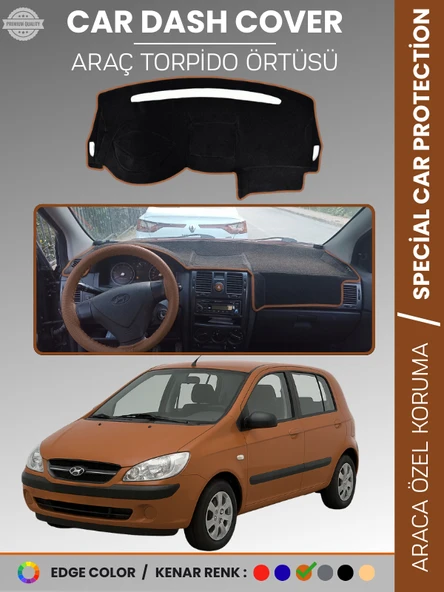 HYUNDAİ GETZ (2002-2011) Torpido Panel Torpido Koruma Araca Özel Çatlamayı Önler Kaymaz Kolay Montaj ürün görseli 1