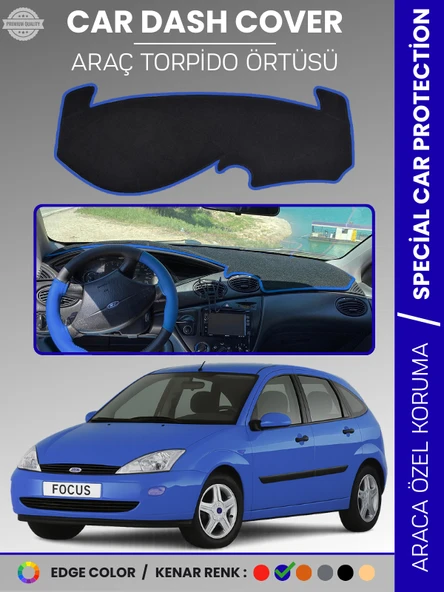 FORD FOCUS 1 (1998-2005) Torpido Örtüsü Panel Torpido Koruma Tam Uyum Çatlamayı Önler Kolay Montaj ürün görseli 1