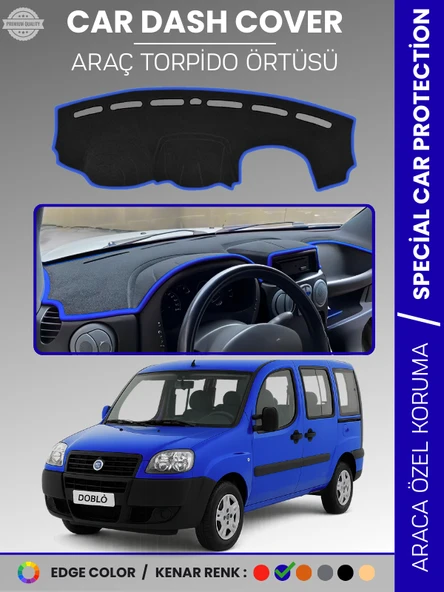 FIAT DOBLO (2000-2008) AİRBAGSİZ Torpido Örtüsü Ön Göğüs Torpido Koruma Çatlamayı Engeller Tam Uyum ürün görseli 1