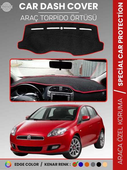 FIAT BRAVO (2007-2014) Torpido Örtüsü Ön Göğüs Torpido Koruma Tam Uyum Çatlamayı Önler Kolay Montaj ürün görseli 1