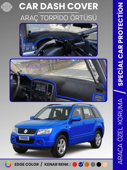SUZUKİ GRAND VİTARA (2004-2006) Torpido Örtüsü Ön Göğüs Halı Torpido Koruma Tam Uyum Kaymaz ürün görseli 1