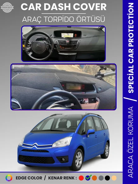 CITROEN C4 PICASSO / GRAND PICASSO (2006-2013) Torpido Örtüsü Ön Göğüs Koruma Araca Özel ürün görseli 1