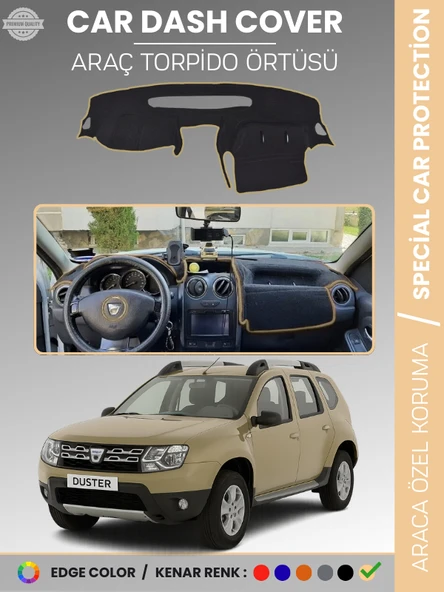 DACIA DUSTER (2015 +) Torpido Örtüsü Ön Göğüs Koruma Torpido Koruma Çatlamayı Engeller Tam Uyum ürün görseli 1