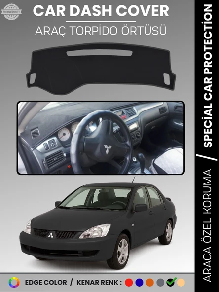 MITSUBISHI LANCER (2003-2007) Torpido Örtüsü Ön Göğüs Koruma Torpido Koruma Araca Özel Tam Uyum ürün görseli 1