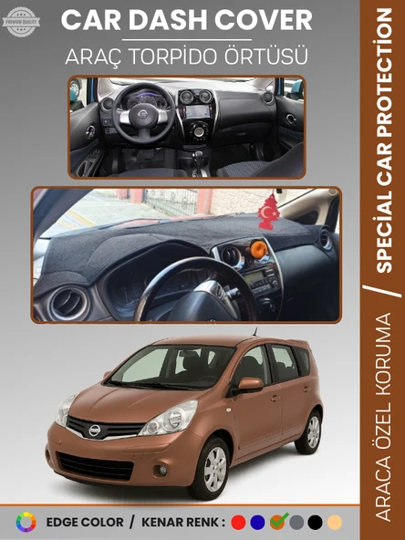 NISSAN NOTE E12 (2013-2020) Torpido Örtüsü Premium Kalite Torpido Koruma Araca Özel UV Koruma ürün görseli 1