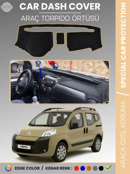 CITROEN NEMO (2007-2020) Torpido Örtüsü Ön Göğüs Koruma Torpido Koruma Çatlamayı Engeller Tam Uyum ürün görseli 1