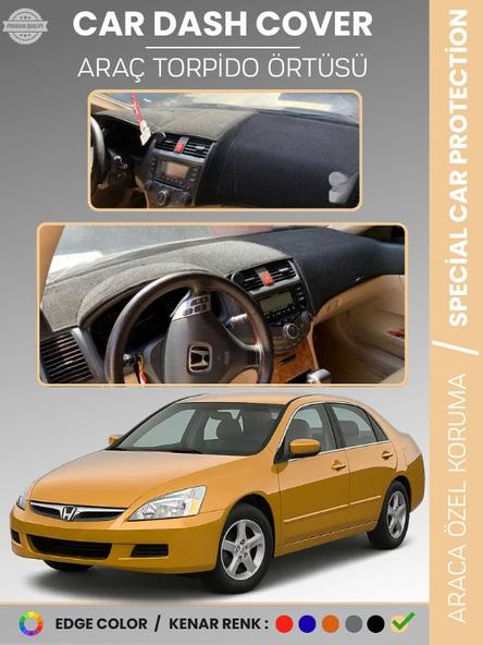 HONDA ACCORD (2002-2007) Torpido Örtüsü Panel Torpido Koruma Tam Uyum Çatlamayı Önler Kolay Montaj ürün görseli 1