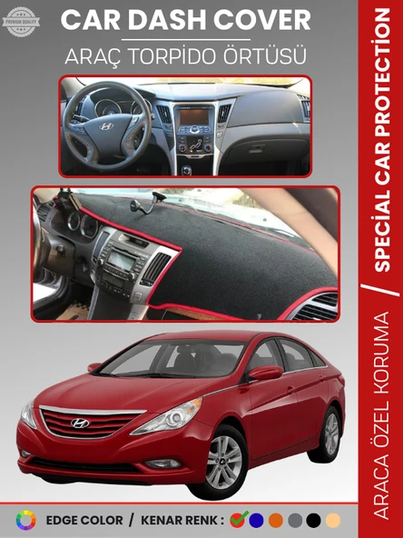 HYUNDAİ SONATA (2007-2012) Torpido Örtüsü Ön Göğüs Tam Uyum Çatlamayı Önler Kaymaz Kolay Montaj ürün görseli 1