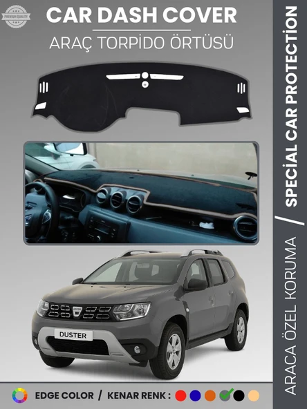 DACIA DUSTER (2018-2020) Torpido Örtüsü Ön Göğüs Koruma Torpido Koruma Çatlamayı Engeller Tam Uyum ürün görseli 1
