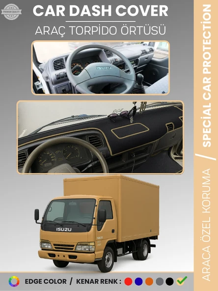 ISUZU NKR WIDE (1997-2005) EKRANSIZ Torpido Ön Panel Torpido Koruma Çatlamayı Engeller Tam Uyum ürün görseli 1