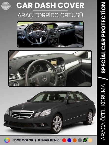 MERCEDES E200 / E220 / E250 / E300 W212 (2009-2016) Torpido Örtüsü Premium Kalite Torpido Koruma ürün görseli 1
