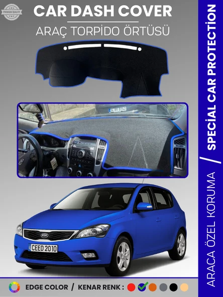 KİA CEED (2006-2012) Torpido Örtüsü Ön Panel Torpido Koruma Tam Uyum Tam Uyum Kaymaz Kolay Montaj ürün görseli 1