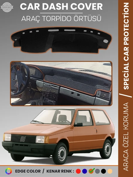 FIAT UNO 60,70 (1983-1995) Torpido Örtüsü Ön Göğüs Koruma Araca Özel Tam Uyum Kaymaz Kolay Montaj ürün görseli 1