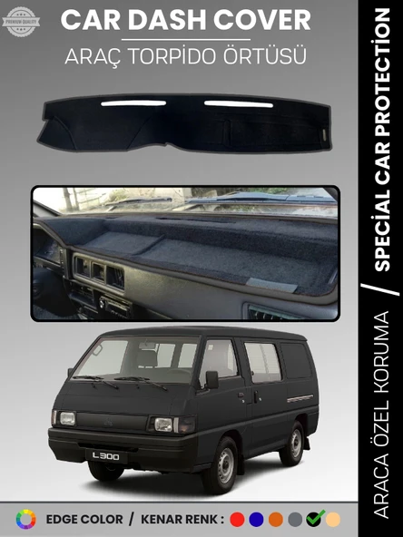 MITSUBISHI L300 (1986-1993) Torpido Örtüsü Ön Göğüs Koruma Araca Özel Tam Uyum Kaymaz ürün görseli 1