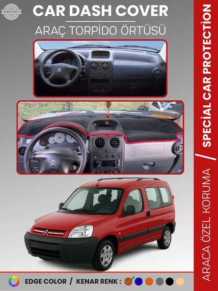 CITROEN BERLİNGO (1996-2006) Torpido Örtüsü Ön Göğüs Torpido Koruma Çatlamayı Engeller Tam Uyum ürün görseli 1