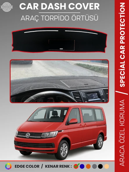 VOLKSWAGEN TRANSPORTER  T6  KAPAKLI MODEL (2015-2020) Torpido Örtüsü Ön Göğüs Koruma Torpido Koruma ürün görseli 1