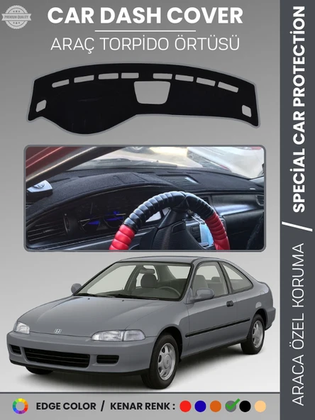 HONDA CIVIC (1994-2000) Torpido Örtüsü Ön Panel Torpido Koruma Tam Uyum Çatlamayı Önler Kolay Montaj ürün görseli 1