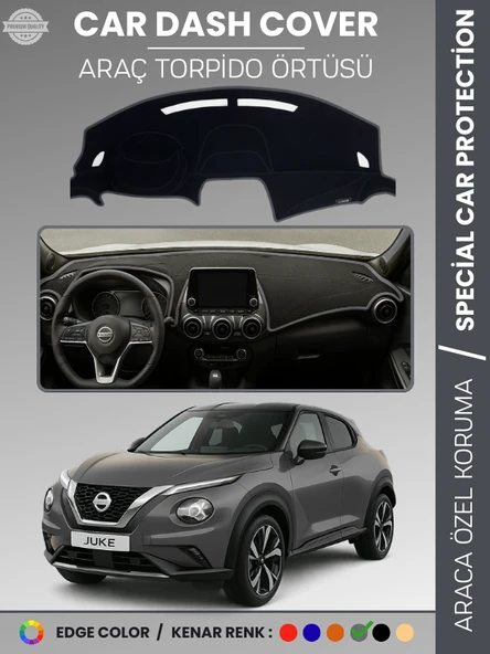 NISSAN JUKE F16 (2019-2025) Torpido Örtüsü Premium Kalite Torpido Koruma Araca Özel UV Koruma ürün görseli 1