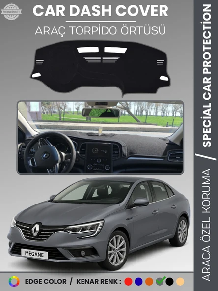 RENAULT MEGANE 4 (2016-2022) Torpido Örtüsü Ön Göğüs Koruma Torpido Koruma Tam Uyum Çatlamayı Önler ürün görseli 1