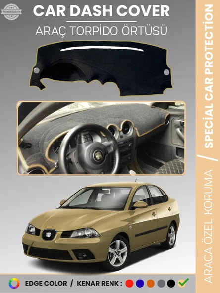 SEAT CORDOBA (2001-2008) Torpido Örtüsü Ön Göğüs Koruma Torpido Koruma Birebir Uyum Kaymaz ürün görseli 1
