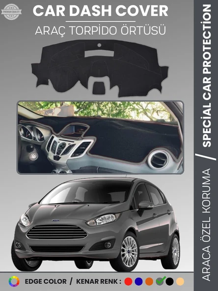 FORD FİESTA (2008-2017) Torpido Örtüsü Ön Panel Koruma Tam Uyum Çatlamayı Önler Kolay Montaj ürün görseli 1