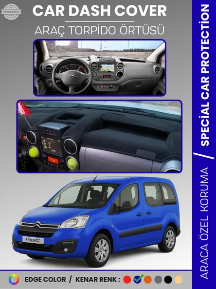 CITROEN BERLİNGO (2015-2020) Torpido Örtüsü Ön Göğüs Torpido Koruma Çatlamayı Engeller Tam Uyum ürün görseli 1