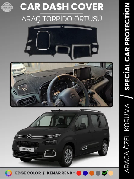 CITROEN BERLİNGO (2018-20025) Torpido Örtüsü Ön Göğüs Torpido Koruma Çatlamayı Engeller Tam Uyum ürün görseli 1