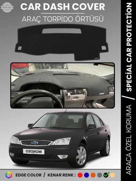 FORD MONDEO (2007-2014) Torpido Örtüsü Ön Göğüs Torpido Koruma Tam Uyum Kaymaz Kolay Montaj ürün görseli 1