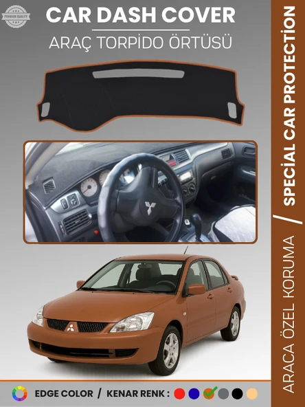 MITSUBISHI LANCER (2003-2007) Torpido Örtüsü Ön Göğüs Koruma Torpido Koruma Araca Özel Tam Uyum ürün görseli 1