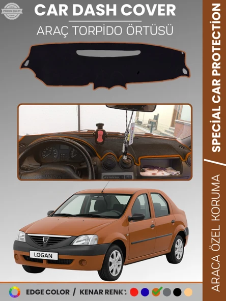 DACIA LOGAN 1 (2004-2012) Torpido Örtüsü Ön Göğüs Koruma Torpido Koruma Çatlamayı Engeller Tam Uyum ürün görseli 1