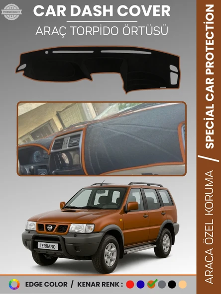 NİSSAN TERRANO DÜZ MODEL (1999-2003) Torpido Örtüsü Ön Göğüs Torpido Koruma Birebir Uyum Kaymaz ürün görseli 1