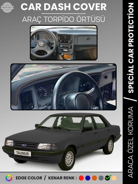 FORD TAUNNUS (1986-1994) Torpido Örtüsü Ön Göğüs Koruma Torpido Koruma Çatlamayı Engeller Tam Uyum ürün görseli 1