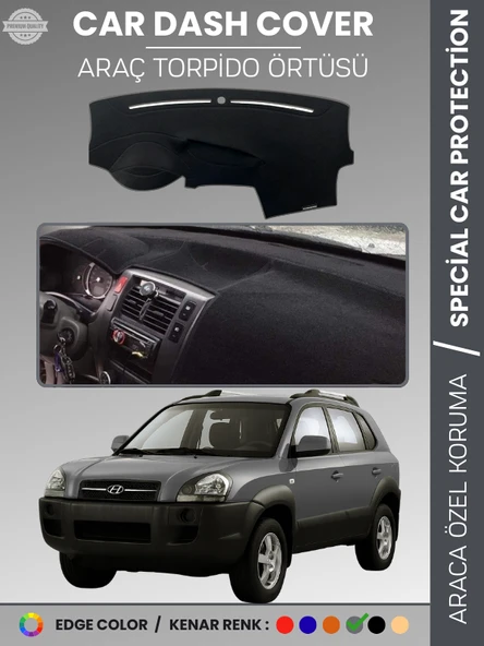 HYUNDAİ TUCSON (2004-2009) Torpido Örtüsü Ön Göğüs Koruma Torpido Koruma Çatlamayı Engeller Tam Uyum ürün görseli 1