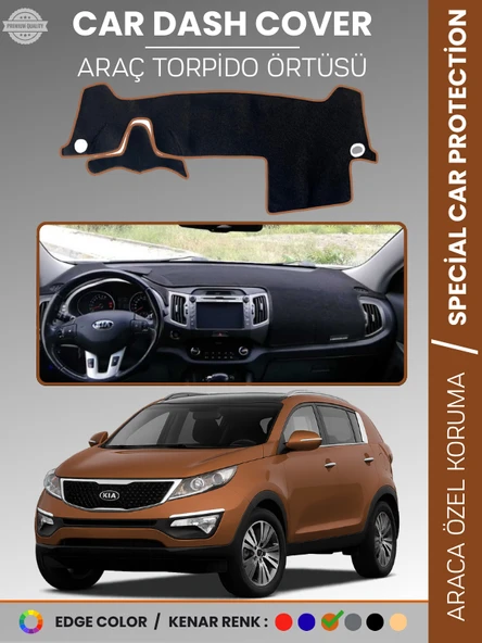 KİA SPORTAGE (2010-2016) Torpido Örtüsü Ön Panel Halı Torpido Koruma Tam Uyum Araca Özel Kaymaz ürün görseli 1