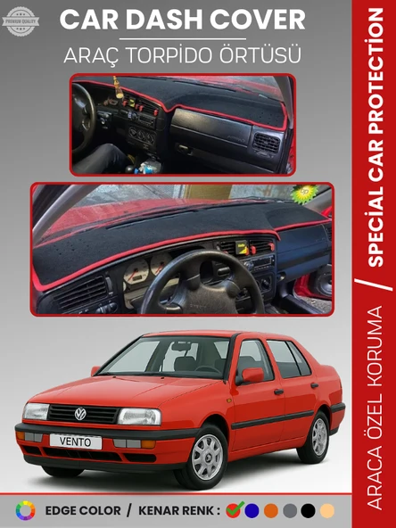 VOLKSWAGEN VENTO (1992-1998) Torpido Örtüsü Ön Göğüs Koruma Torpido Koruma Tam Uyum Araca Özel ürün görseli 1