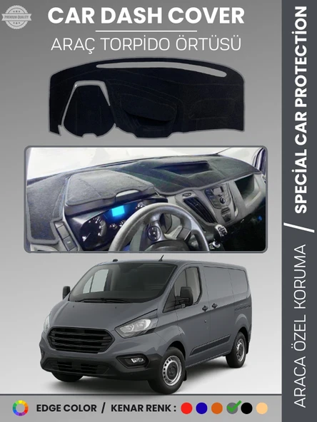 FORD TRANSİT CUSTOM (2012-2020) Torpido Örtüsü Ön Göğüs Koruma Torpido Koruma Tam Uyum ürün görseli 1
