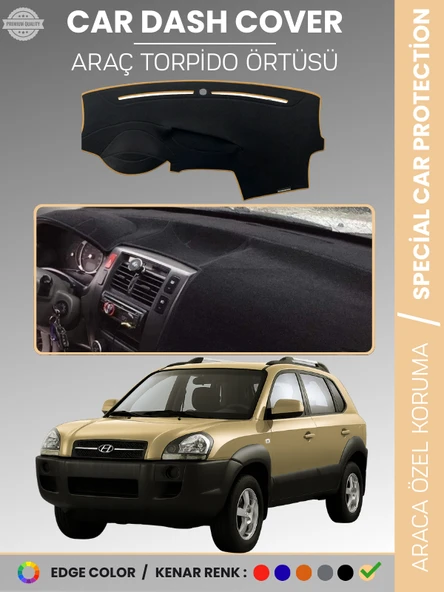 HYUNDAİ TUCSON (2004-2009) Torpido Örtüsü Ön Göğüs Koruma Torpido Koruma Çatlamayı Engeller Tam Uyum ürün görseli 1